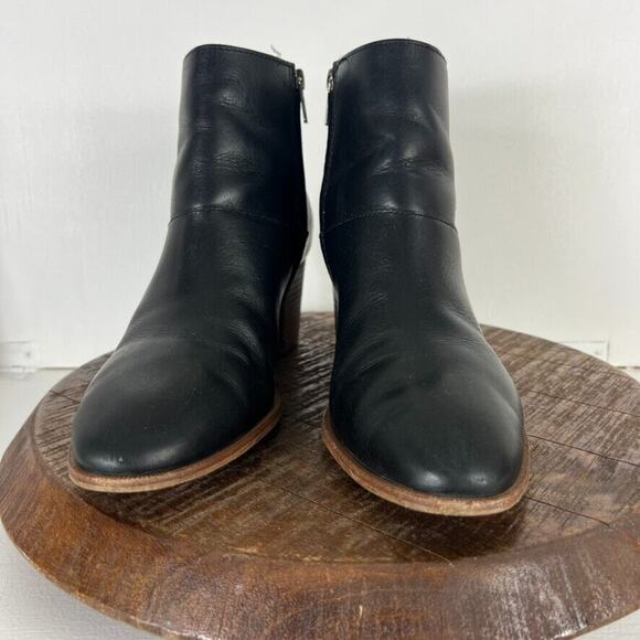 MADEWELL Boots Women's Size 10 Black The Rosie Ankle Leather MA434 Western - Picture 3 of 13